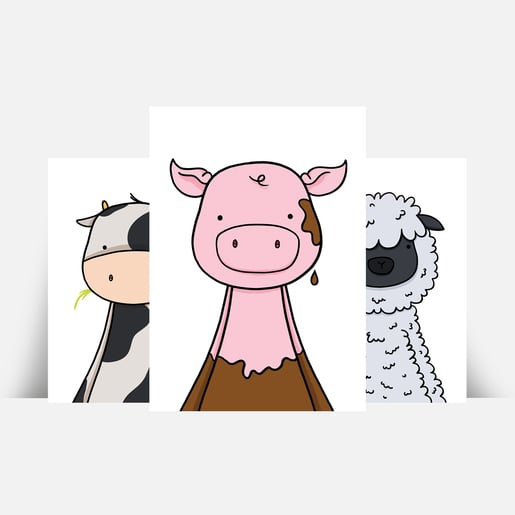 farmyard pictures for child's room
