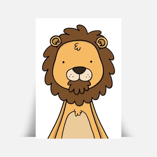 lion picture for child's room
