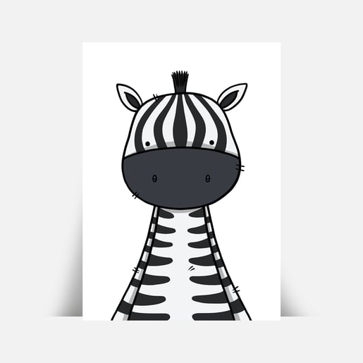zebra picture for child's room
